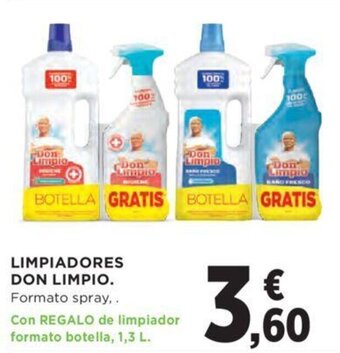 Hipercor Limpiadores don limpio oferta