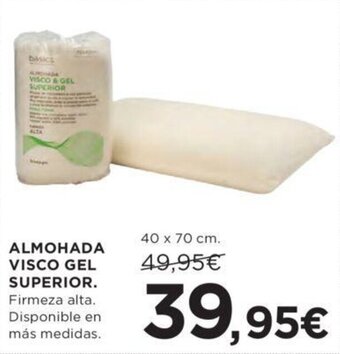 Hipercor Almohada visco gel superior oferta