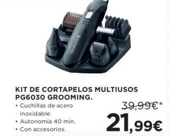 Hipercor Kit de cortapelos multiusos PG6030 grooming oferta
