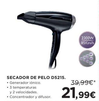 Hipercor Secador de pelo D5215 oferta