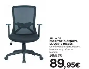 Hipercor Silla de escritorio génova el corte inglés oferta