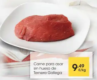 Eroski Carne para asar sin hueso de ternera gallega oferta