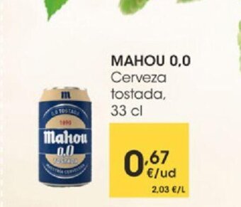 Eroski Mahou 0,0 oferta