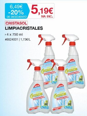 Costco CRISTASOL limpiacristales oferta