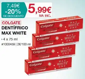 Costco COLGATE dentífrico max white oferta