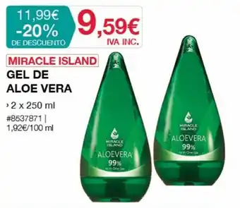 Costco MIRACLE ISLAND gel de aloe vera oferta