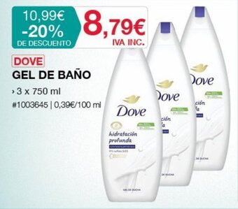 Costco DOVE gel de baño oferta