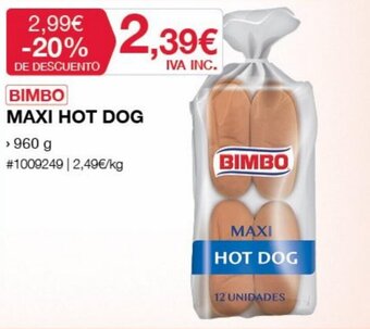 Costco BIMBO maxi hot dog oferta