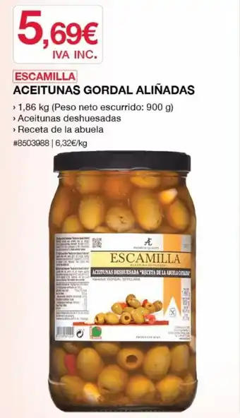 Costco ESCAMILLA aceitunas gordal aliñadas oferta