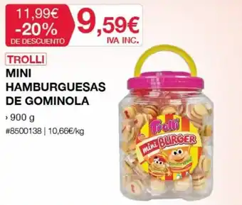 Costco TROLLI mini hamburguesas de gominola oferta