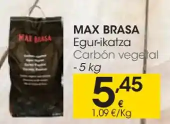 Eroski Max Brasa Egur-ikatza Carbón Vegetal oferta