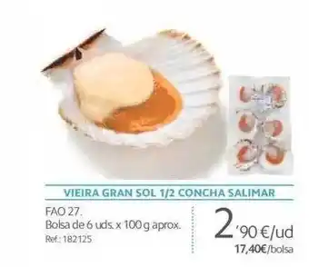 Makro VIEIRA GRAN SOL 1/2 CONCHA SALIMAR oferta
