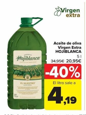Carrefour Aceite de oliva virgen extra hojiblanca oferta