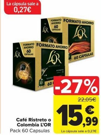 Carrefour Café ristreto o colombia l'or oferta