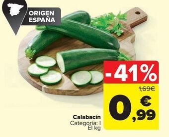 Carrefour Calabacín oferta