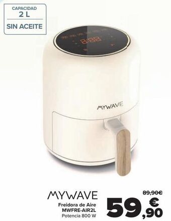 Carrefour Mywave freidora de aire mwfre-air2l oferta