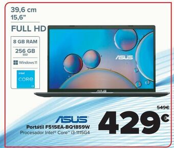 Carrefour Asus portátil f515ea-bq1859w oferta