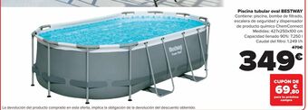 Carrefour Piscina tubular oval bestway oferta