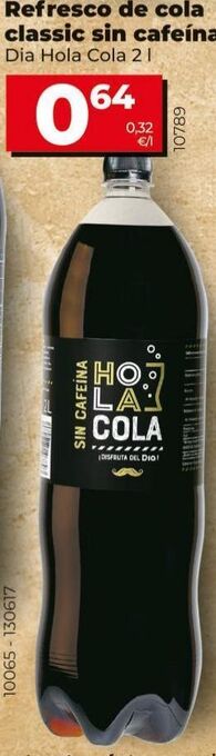 Maxi Dia Refresco de cola classic sin cafeína dia oferta