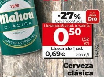 La Plaza de DIA Cerveza mahou oferta
