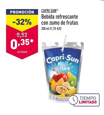 ALDI Capri Sun Bebida refrescante con zumo de frutas 200ml oferta