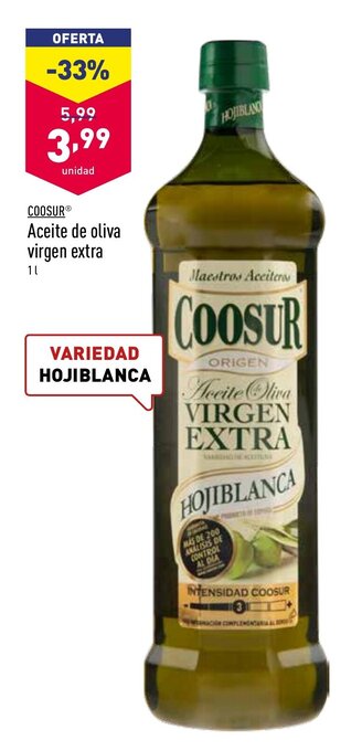 ALDI Coosur Aceite de oliva virgen extra 1L oferta
