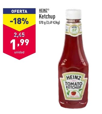 ALDI Heinz Ketchup 570g oferta