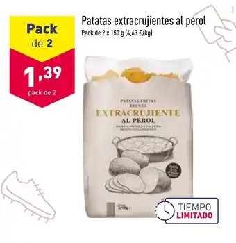 ALDI Patatas extracrujientes al perol pack de 2x150g oferta