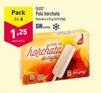 ALDI Flete Polo horchata pack de 6x53g oferta