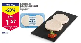 ALDI El Mercado de Aldi Hamburguesa de bacalao 160g oferta