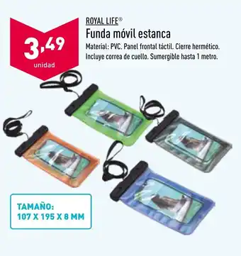 ALDI Royal Life Funda móvil estanca oferta