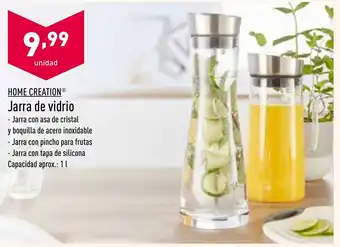 ALDI Home Creation Jarra de vidrio 1L oferta