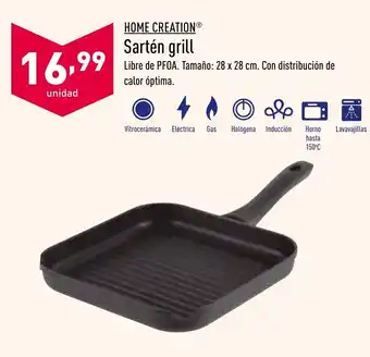 ALDI Home Creation Sartén grill oferta