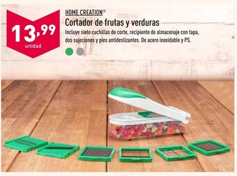ALDI Home Creation Cortador de frutas y verduras oferta