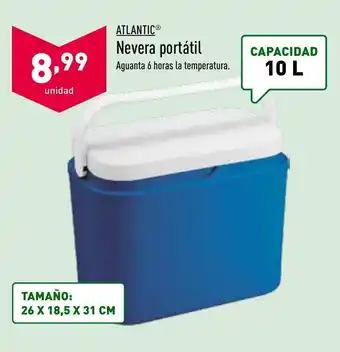ALDI Atlantic Nevera portátil 10L oferta