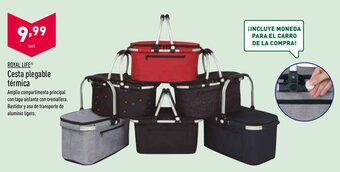 ALDI Royal Life Cesta plegable térmica oferta