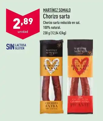 ALDI Martínez Somalo Chorizo sarta 230g oferta