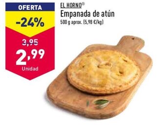 ALDI EL HORNO empanada de atún oferta