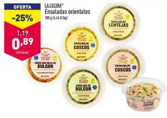 ALDI LA COCINA ensaladas oriantales oferta