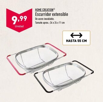 ALDI HOME CREATION escurridor extensible oferta