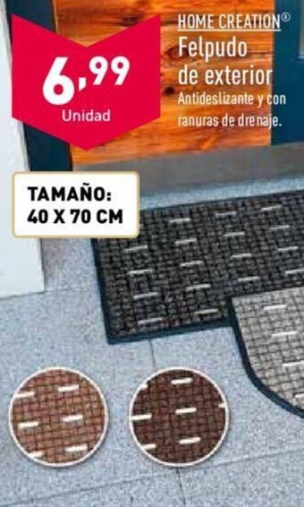 ALDI HOME CREATION felpudo de exterior oferta