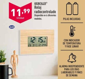 ALDI KRONTALER reloj radiocontrolado oferta
