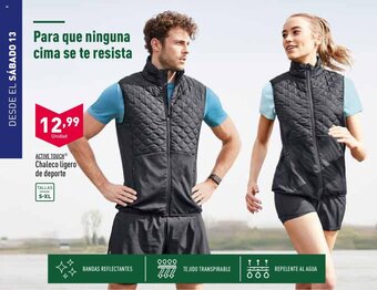 ALDI ACTIVE TOUCH chaleco ligero de deporte oferta