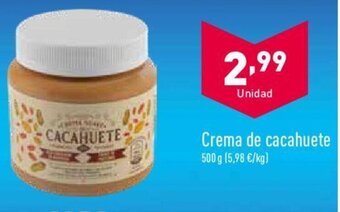 ALDI Crema de cacahuete oferta