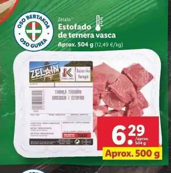 Zelain Estofado de ternera vasca aprox. 504g