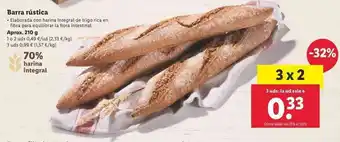 Lidl Barra rústica aprox. 210g oferta