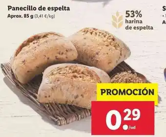 Lidl Panecillo de espelta aprox. 85g oferta
