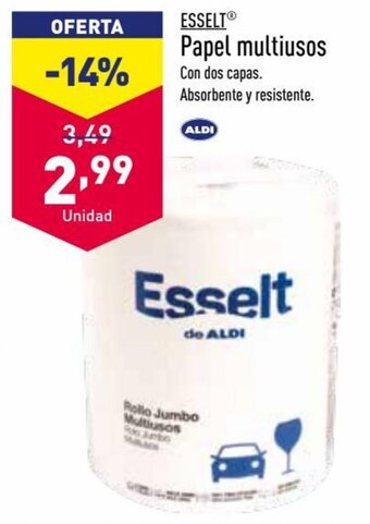 ALDI ESSELT papel multiusos oferta