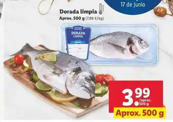 Lidl Dorada limpia aprox. 500g oferta