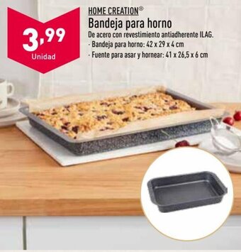ALDI HOME CREATION bandeja para horno oferta